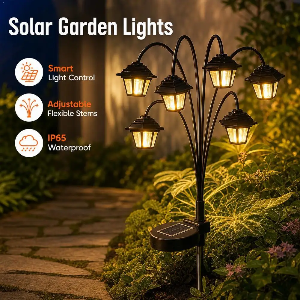 Solar Lantern Outdoor Light  Firefly Lights Outdoor Waterproof Vibrant Swaying Light For Yard Patio Pathway Landscape Decoration