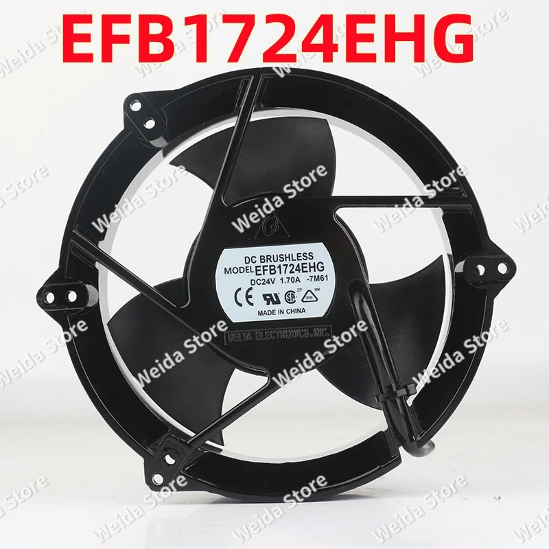 

Вентилятор охлаждения Delta 17251 DC24V 1.70A AC EC 172X172X51MM с круглой алюминиевой рамой, 17 см, большой объем воздуха, для шкафов EFB1724EHG-7M61