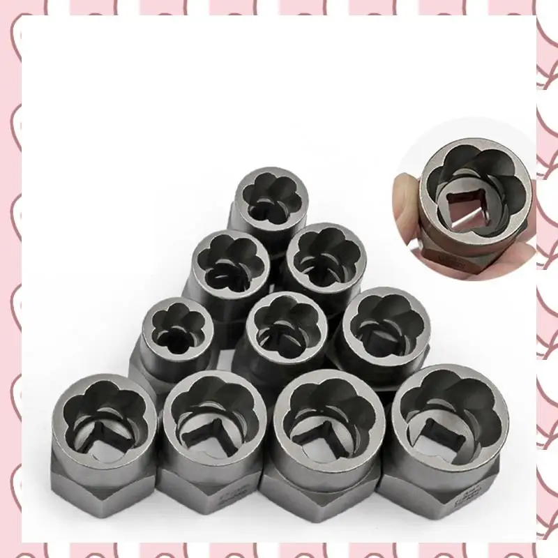 

HHTL 26 Pieces Of Broken Nut And Bolt Extractor Sets Silver Metal Hardware Tools Are Used To Remove Damaged Screws