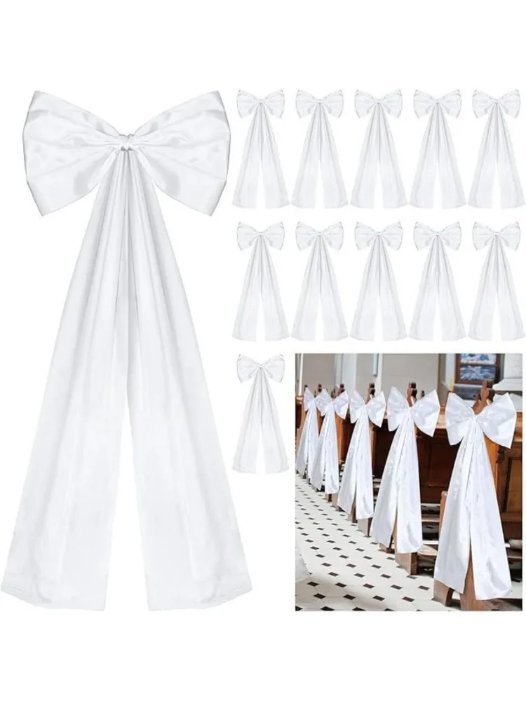 Décorations de fête à thème grand nœud, 1 pièce, décoration d'arbre de noël, ruban à nœud pour noël, mariage, fête d'anniversaire, pendentif mural