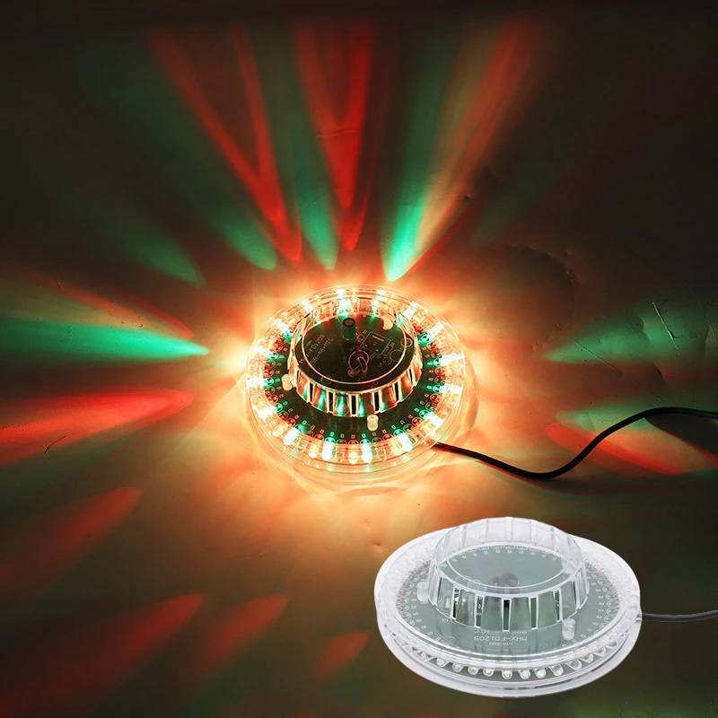 Exquisite Stage Effect Disco Ball Light; Sound Activated, Rotating RGB LED, USB Powered, Ideal for Parties & Bar Stages