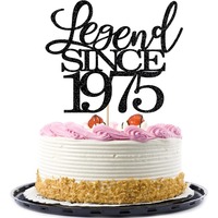 legend since 1975 cake topper 50th birthday happy birthday cake topper men and women cheer 50 years old