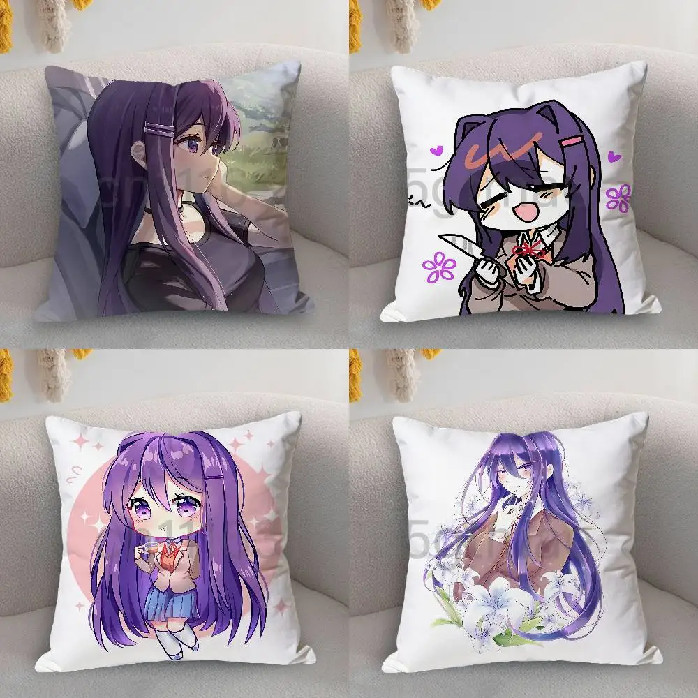 Y-Yuri Yandere Girl Various Sizes Square Pillow Case For Car Home Bedchamber Decor Custom Valentine gift