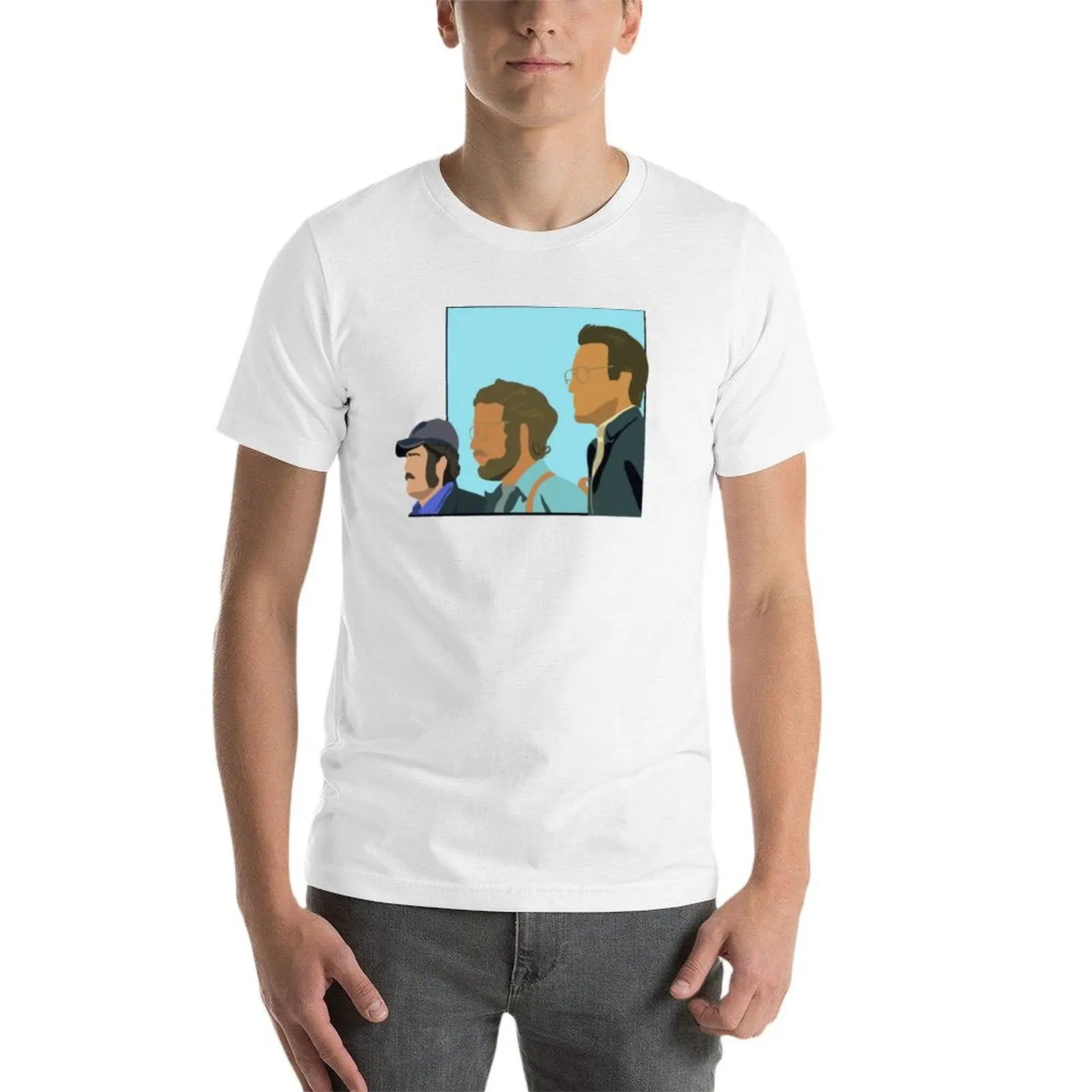Picture 4: Jaws Silhouette T-Shirt Heavy Duty Casual Work Tee