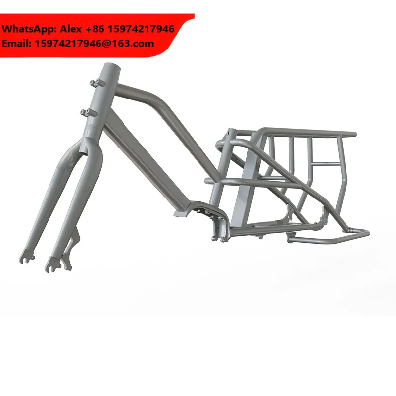 Aluminum Alloy 20 Inch Electric Bike Frame Road Bicycle Frame Disc Cargo Bike Frames