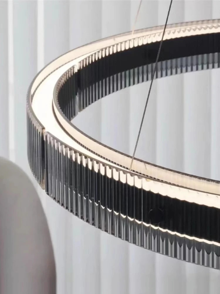Minimalistische Glazen Ronde Woonkamer Hanglamp Gemaakt Van Aluminium Materiaal Gepersonaliseerde En Creatieve Slaapkamer Balkon Led Lamp