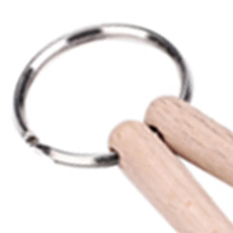 Mini Drum Stick Schlüssel anhänger Holz Drum Stick Schlüssel ring Percussion Stick Schnalle Ring Drums tick Schmuck