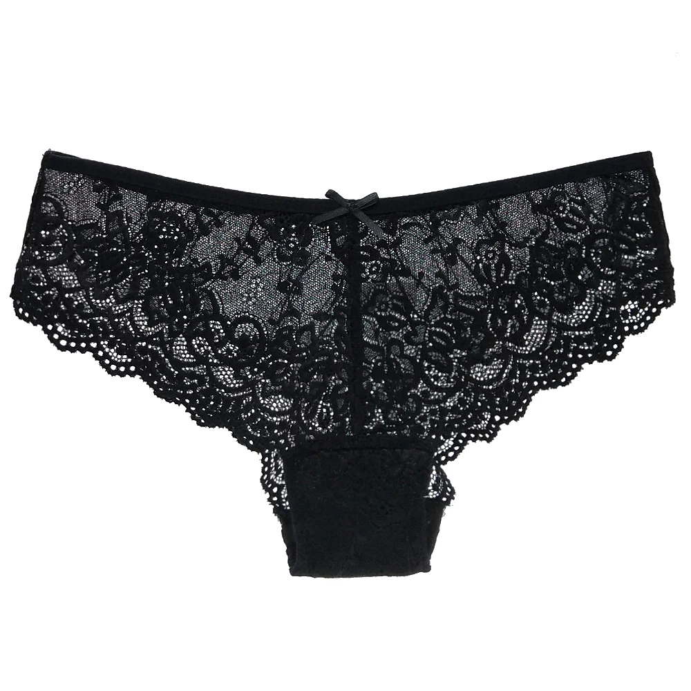 Women Briefs Sexy Full Lace Panties Hollow Out Low-waist Female Shorts Soft Solid Color Breathable Underwear Fast Ship 3pcs/lots