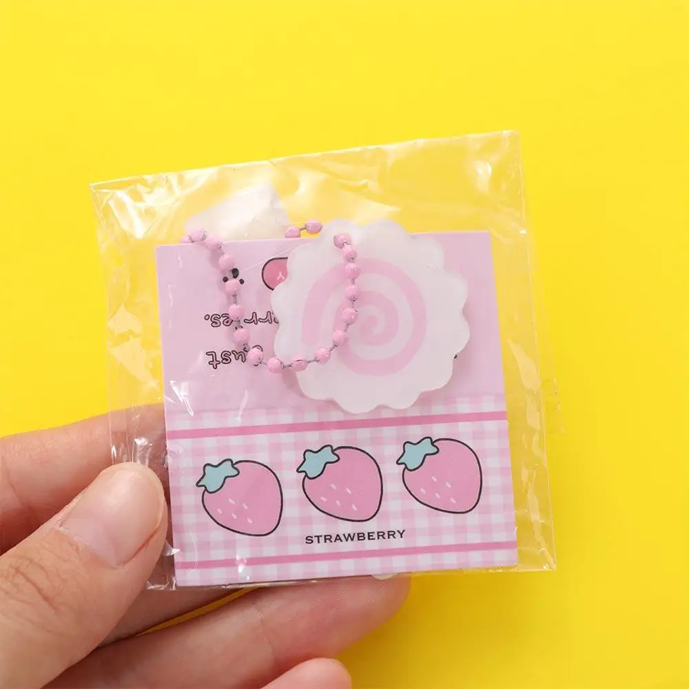 Hanging Ornament Fish Cake Roll Keychain Trinkets Bag Charms Squid Roll Keyring Pink Acrylic Fish Cake Pendant Jewelry Gift