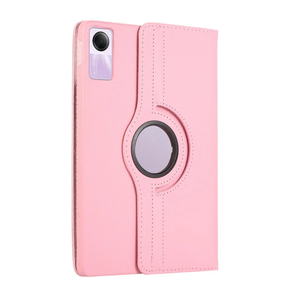 Étui Protecteur Xiaomi Redmi Pad SE 2023 - Support Rotatif 360°, Bandoulière Et Porte-stylo - Rose