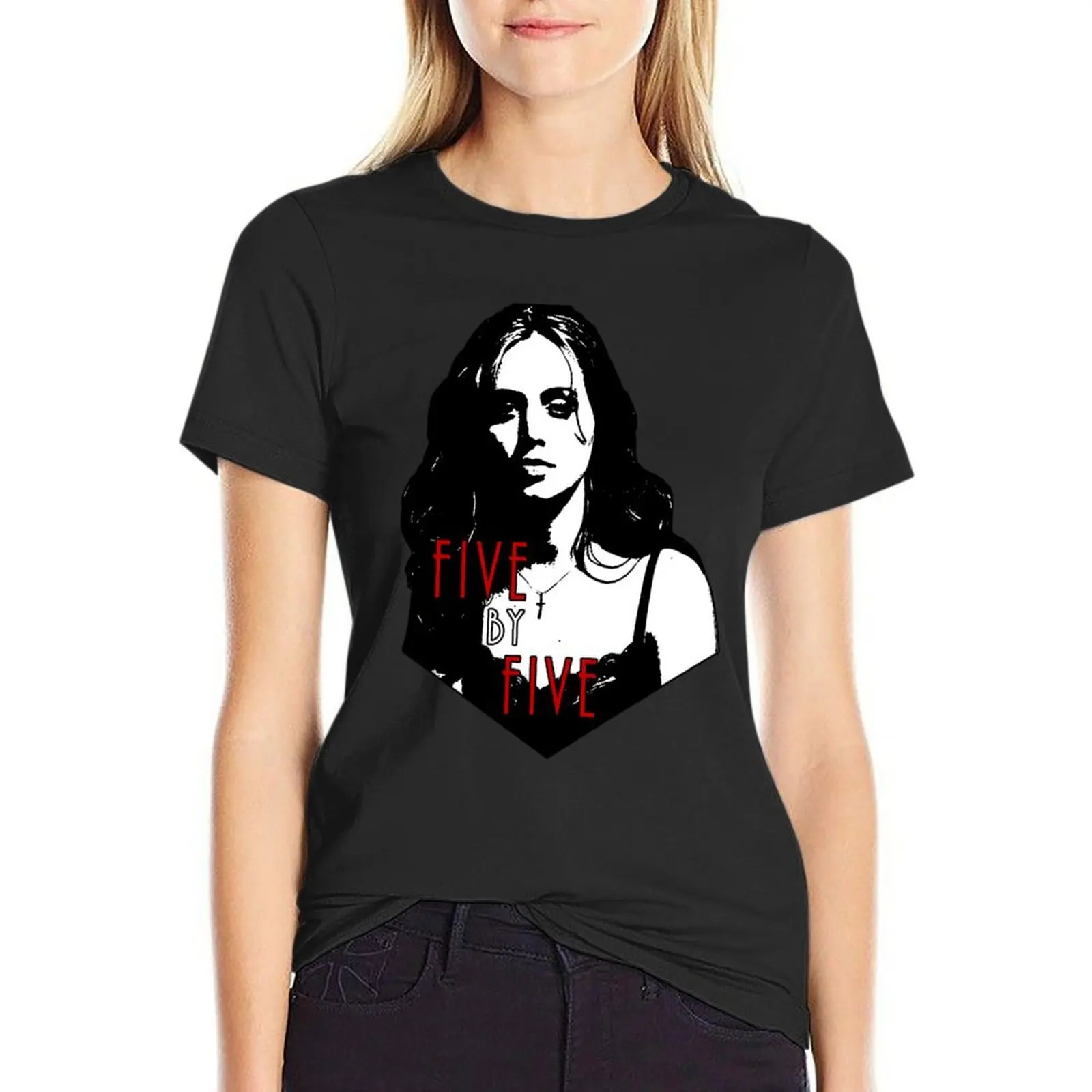 

FAITH LEHANE: five by five T-Shirt Female clothing cute clothes cute tops plus size tops fashion woman blouse 2024