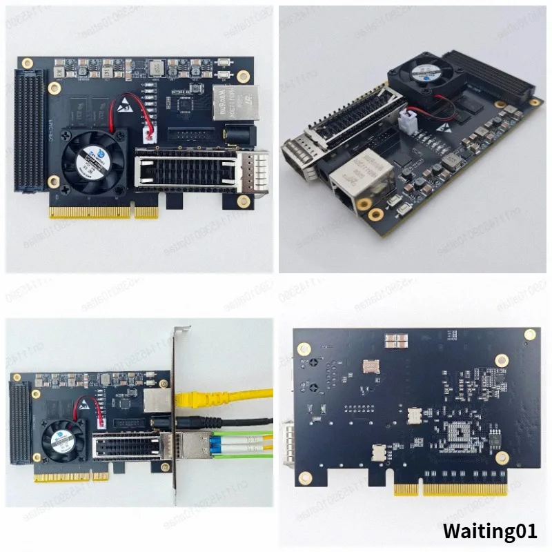XCKU5P Xilinx FPGA Core Development Board, FMC, QSFP28 100G Optical Port, PCIE3.0