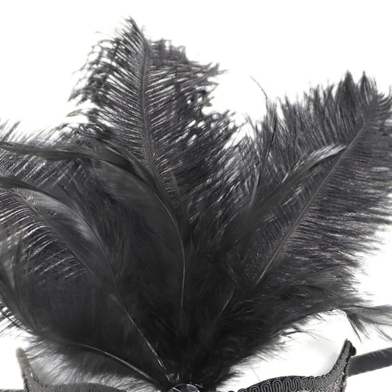Y5GC Masque à plumes à plumes Masque masquée Décoration Masque pour femmes Men Halloween Masque