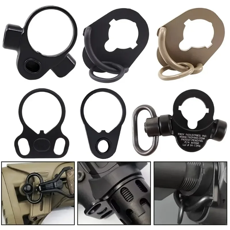 

QD Quick Detach Sling Mount Swivel Adapter Metal Single Dual Point Strap Connector for Outdoor Sport Model Parts