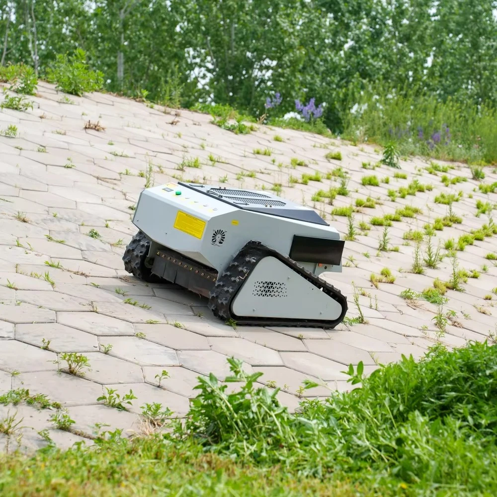 High Quality CE Approve Grass Cutting Machine Crawler Brush Cutter for Agriculture Remote Control Lawn Mower - view 2