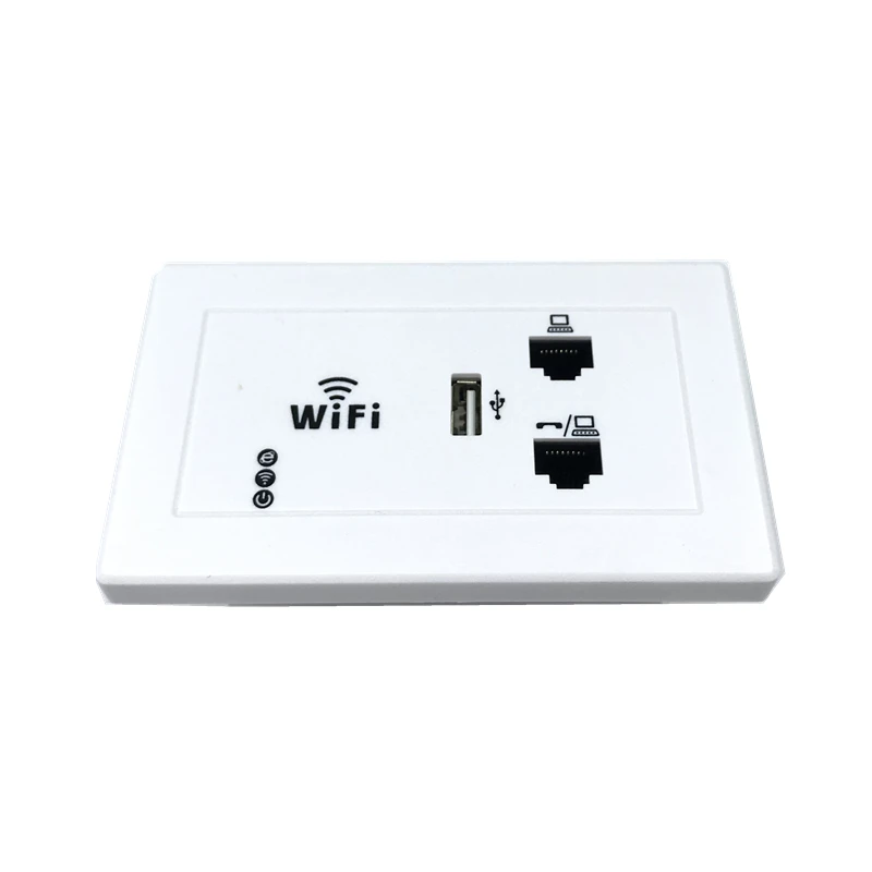 ANDDEAR White Wireless WiFi in Wall AP High Quality Hotel Rooms Wi-Fi Cover Mini Wall-mount AP Router Access Point