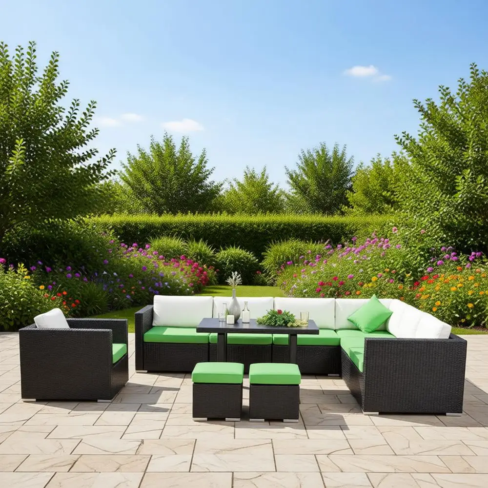 

5-Layer Durable Patio Furniture Cover, Waterproof & Windproof, 98L x 78W x 32H