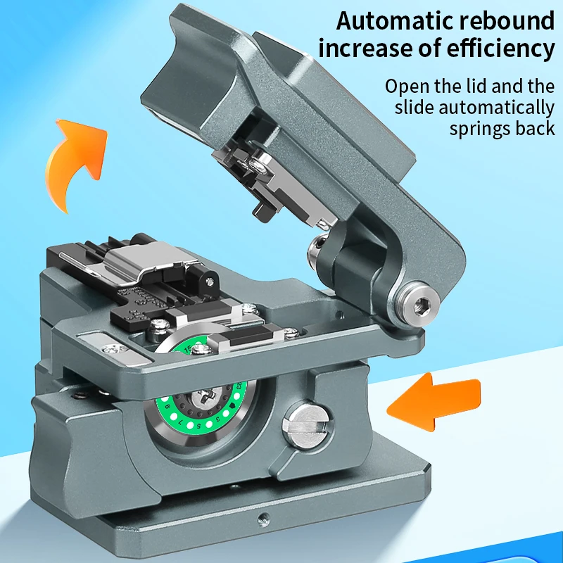 K1 عالية الدقة الألياف الساطور انصهار الألياف البصرية جهاز الربط قطع سكين FTTH الألياف البصرية القاطع أداة 24 الوجهين شفرة