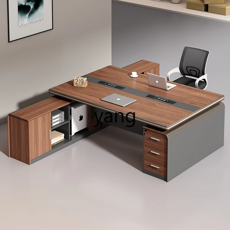 

TGF staff office desk and chair aluminum alloy hemming simple modern office furniture computer desk