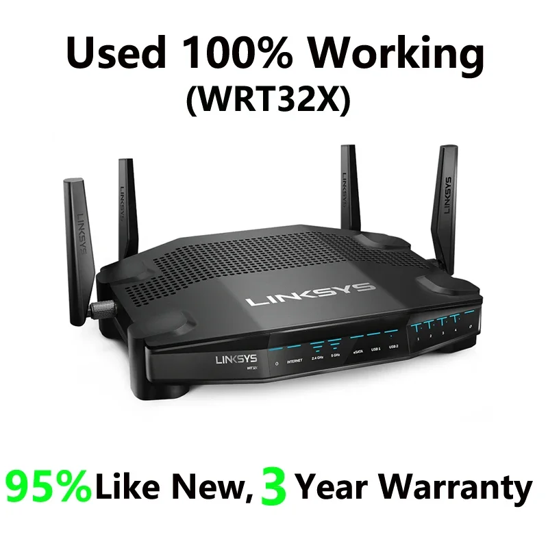 

LINKSYS WRT1200AC, WRT1900AC, WRT1900ACS, WRT32X, WRT3200ACM, Dual-Band+ Ultra-Fast Smart Wi-Fi 802.11AC WiFi 5 Router