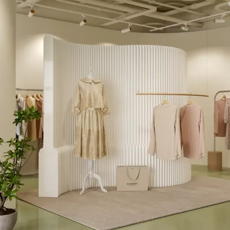 Y096 Accordion Paper Screen Partition Wall for Exhibitions, Offices, Clothing Stores, Live Streaming Backdrops Foldable