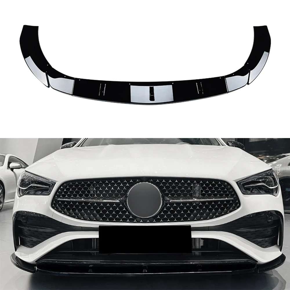 

Накладка-спойлер на передний бампер для Mercedes-Benz CLA-Class C118 X118 AMG 2023+ Защита переднего бампера, нижний сплиттер