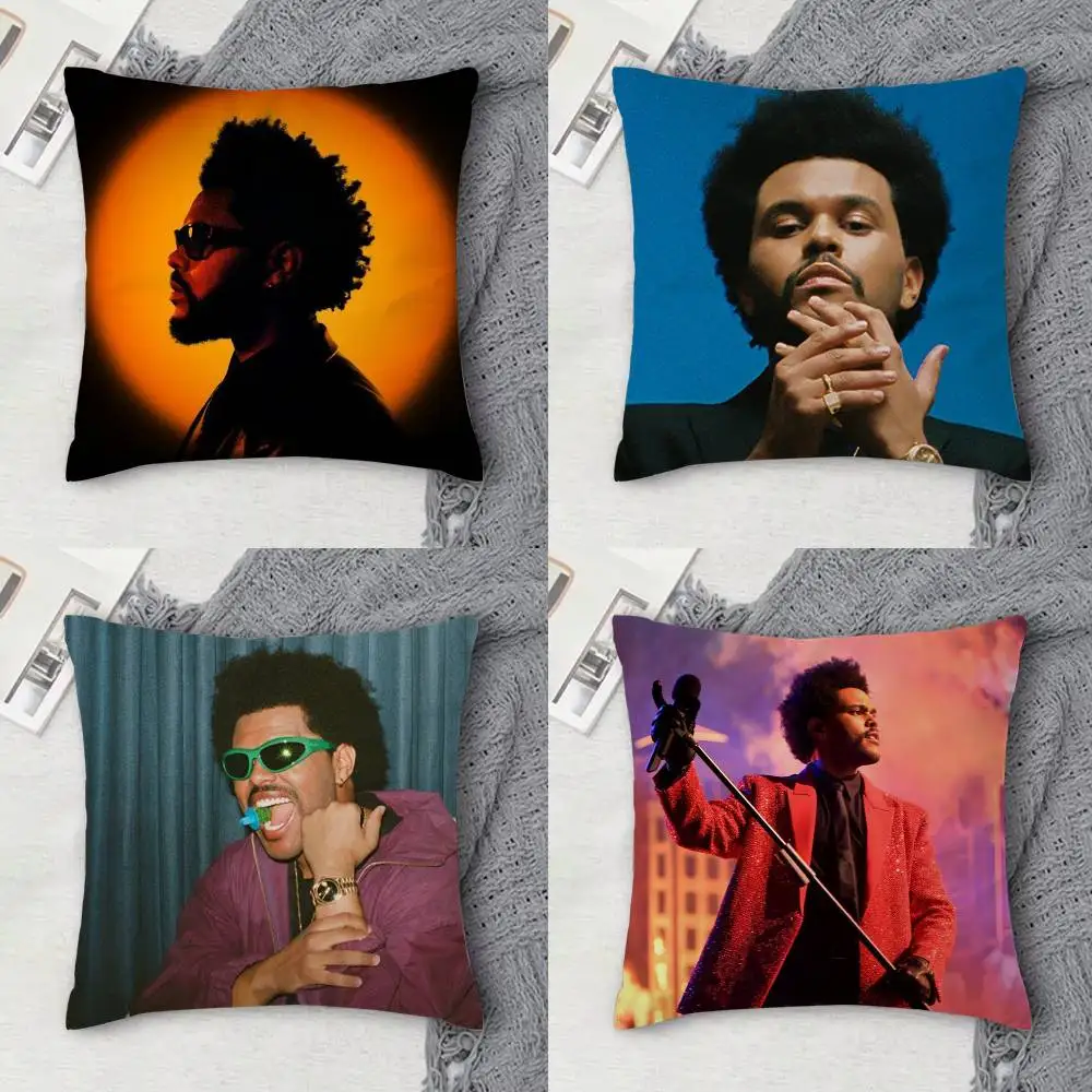 

T-The weeknd Double-sided Printed Square Decorative Cushion Cover for Sofa Living Room Home Decor