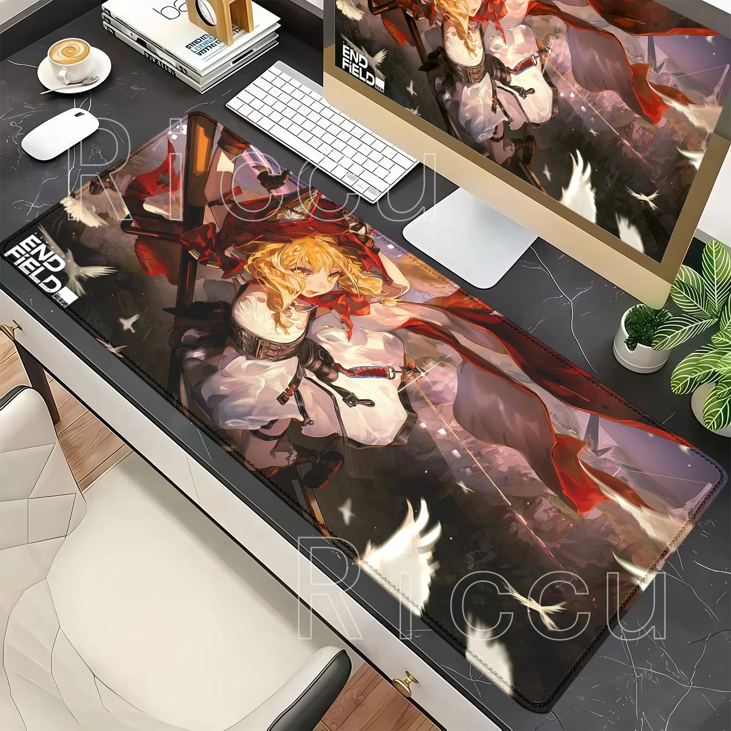Typhoeus Rossi Mi Fu Yvonne Arknights Endfield HD Printing PC Gaming Mouse Pad Non-slip Mousepad Office Anime Girl Sexy Desk Mat