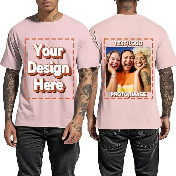 Custom Men's T-Shirt with Front and Back Print description 18