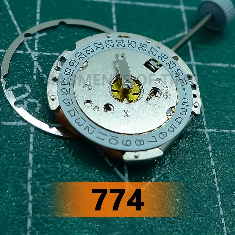 774 Brand New Authentic Swiss Movement Date At 3 2-Hand Quartz Movement Watch Parts Imported From Switzerland