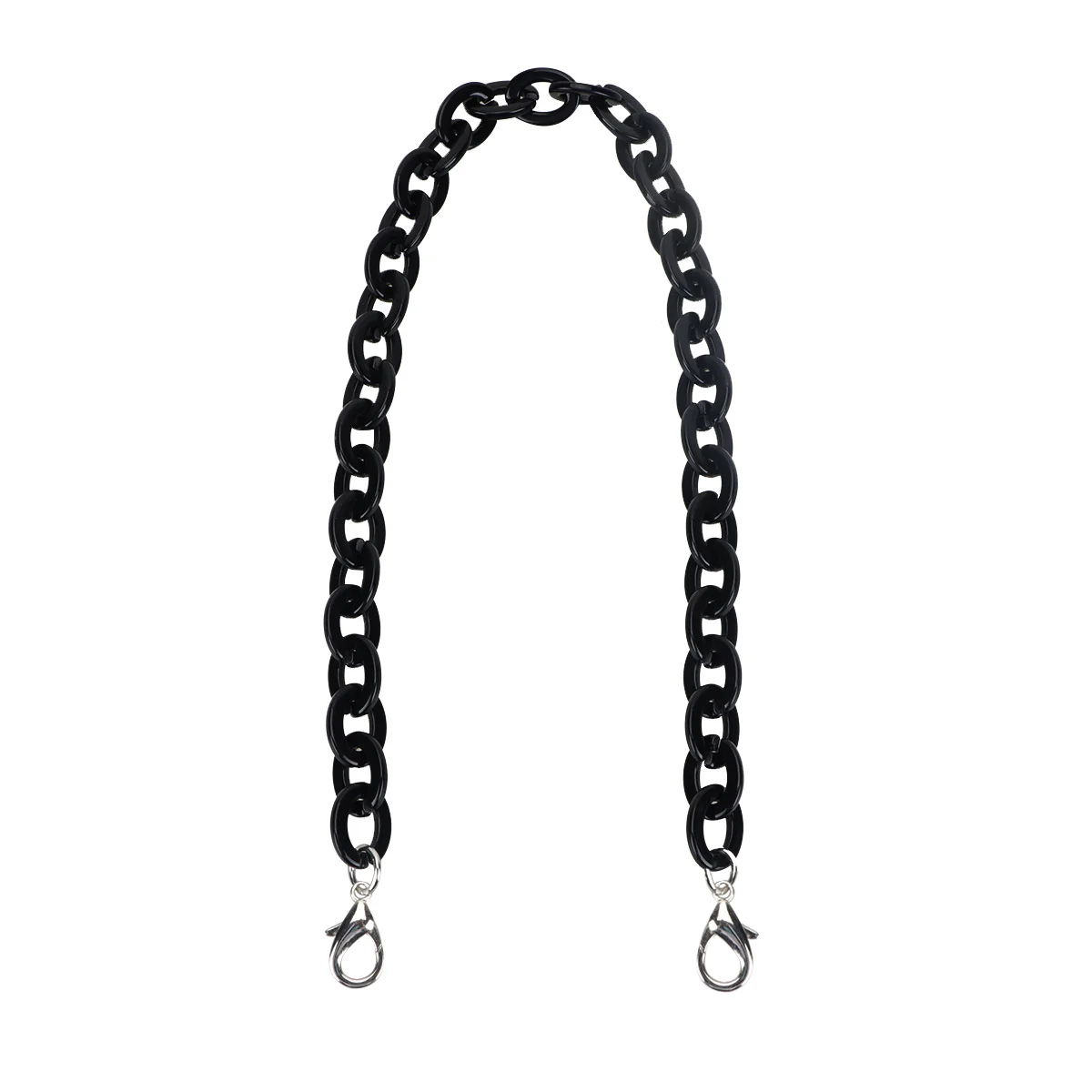 

Bag Chain Acrylic Alloy Removable Durable Decorative 60cm Light Red Polished Handbag Purse Strap Replacement DIY Tote Mini