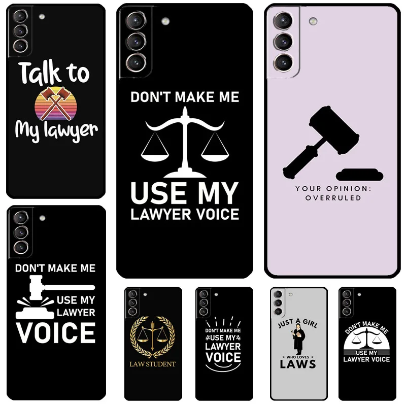 Law Student Lawyer Judge Case For Samsung Galaxy S24 S23 S22 S21 Plus Ultra Note 20 S9 S10 Note 10 S20 S21 FE Cover