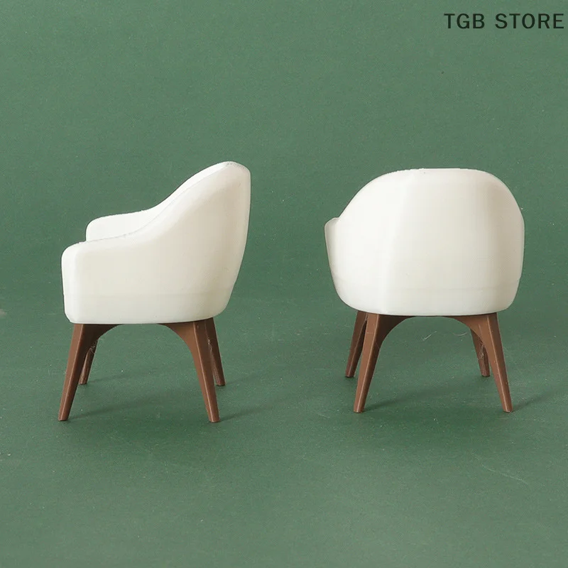 1/12 Mini Armchair Model Dollhouse Living Room Furniture Decoration Dolls House Micro Scene Construction Props