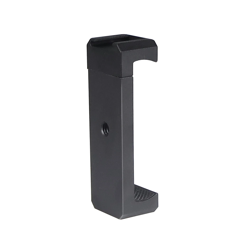 BGNing Aluminium Handy Stativ Halterung Klemmhalter Clip mit 1/4" Blitzschuh Halterung für Smartphone Vlog Licht Video Zubehör – Detail 12