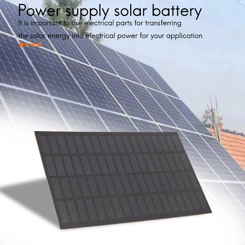 High Quality 18V 2.5W Polycrystalline Stored Energy Power Solar Panel Module System Solar Cells Charger 19.4 X 12 X 0.3cm