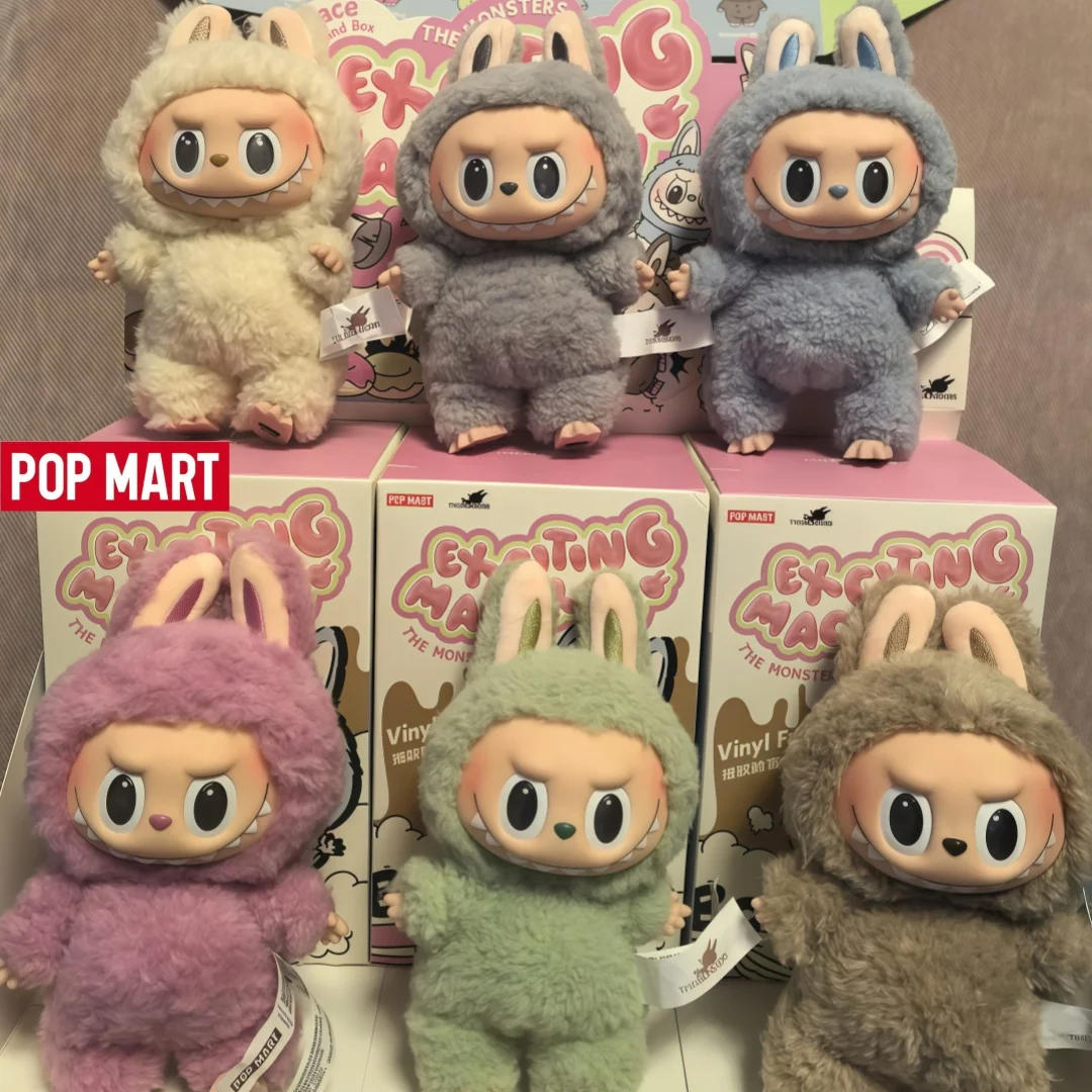 Echte POPMART Labubu Die Monster Blind Box Aufregende Macaron Vinyl Gesicht Überraschung Mystery Box Spielzeug Kawaii Anime Action Figur
