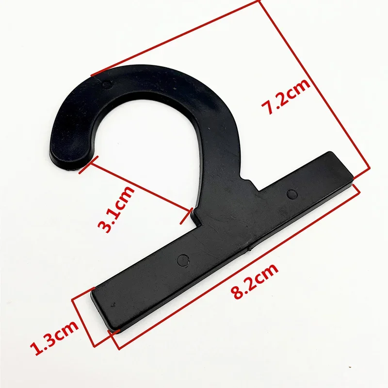 50pcs Sample Header Card Hooks Large Heavy Duty Plastic Hangers Rug Cloth Fabric Swatch Display Hanging Hook