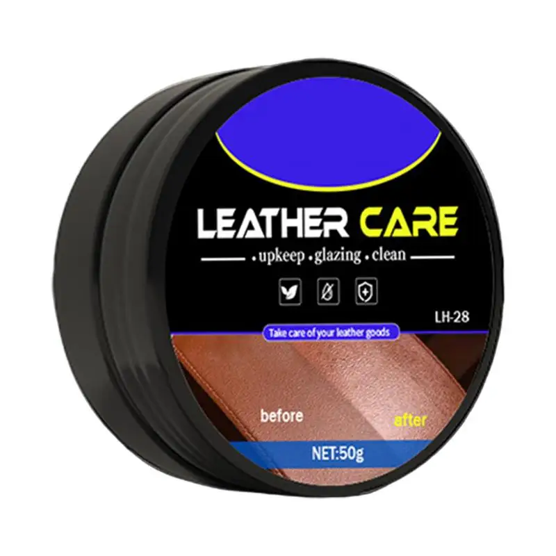 50g Leather Conditioner Cleaning Car Seats Polishing Nourishment Care Leather Care Cream For Leather Pant Bag Shoes Furniture