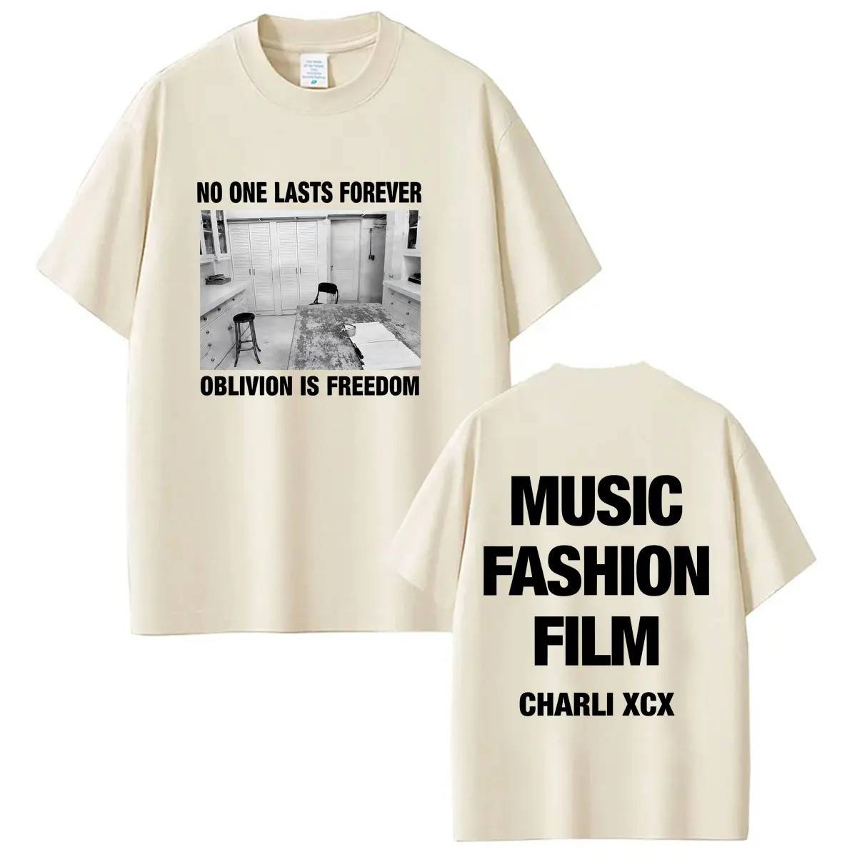 CHARLI XCX Album Musik, Mode, Film Tour 2026 Print T-Shirt Herren Damen Vintage Harajuku Baumwolle Lässiges Loses T-Shirt Streetwear – Detail 7