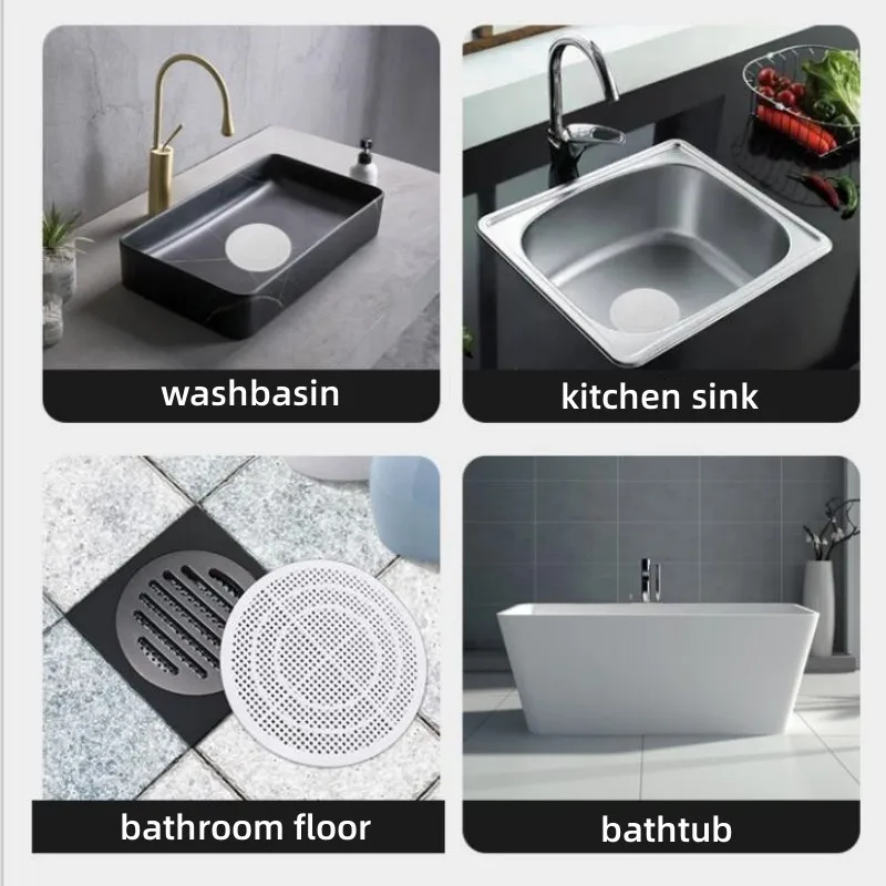 Bathroom Floor Drain Hair Catcher Stoppers Plug Sink Strainer Anti-blocking Washbasin Drain Cover Filters Trap Shower Supplies