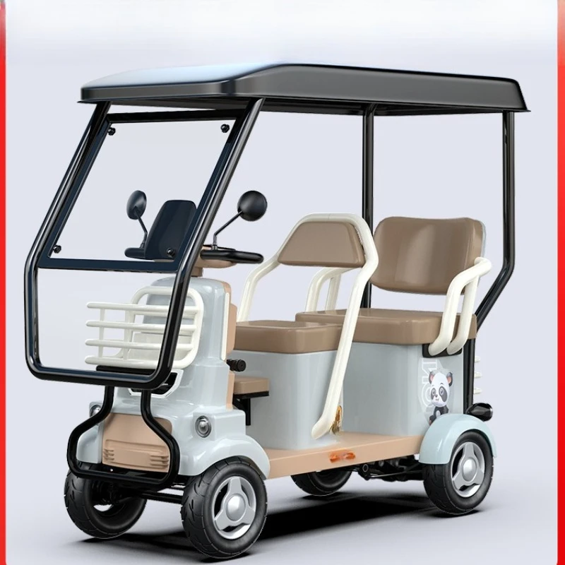 

Electric four-wheeler minibus scenic car sightseeing electric car women pick up children the elderly scooter