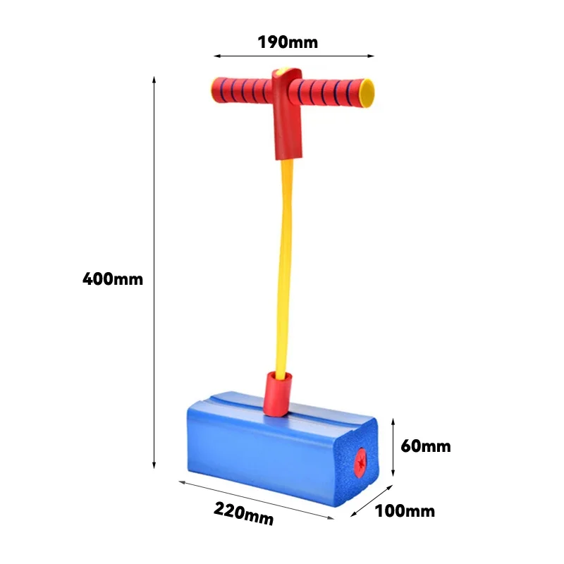 Children Growing Bounce Sense Training Pogo Stick Jumper Tall Foam Frog Toy Jumping Stilts Shoes Grow Taller Balance Outdoor Toy