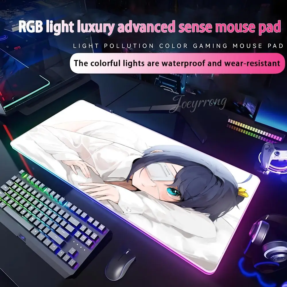 

Love Chunibyo Other Delusions Mouse Pad RGB Extended Gaming Keyboard Seven colors LED Mats Large 1000x500mm XXL Gamer