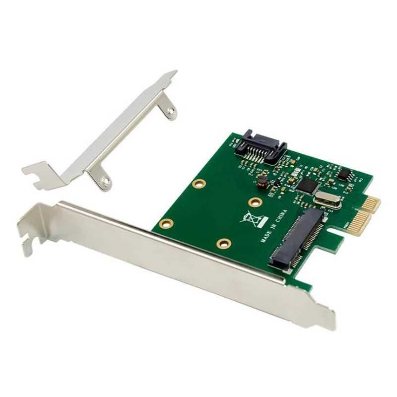 Carte D'Extension de Disque Dur PCI-E SATA 3.0 MSATA NGFF 6Gbps SSD Convertisseur Carte D'Extension D'Extension ASM1061 Puce