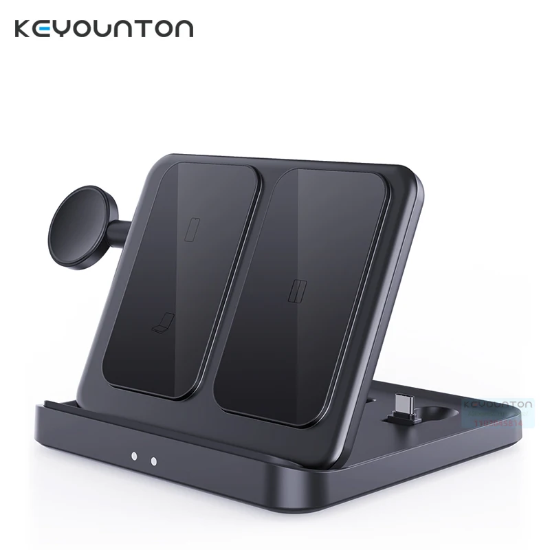 

Foldable Wireless Charger Stand for Samsung Galaxy Z Fold 5 4 Flip 4 S23 S22 S21 Galaxy Watch Buds2 15W Fast Charging Station