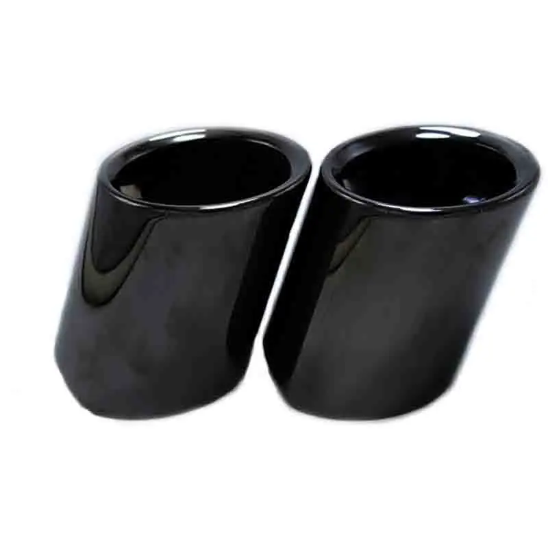 1pair Car Muffler Tip Cover Exhaust Pipe Stainless Steel For BMW 5 Series F10 F11 F18 F07 E39 E60 E61 525i 528i 530i 535d 535i