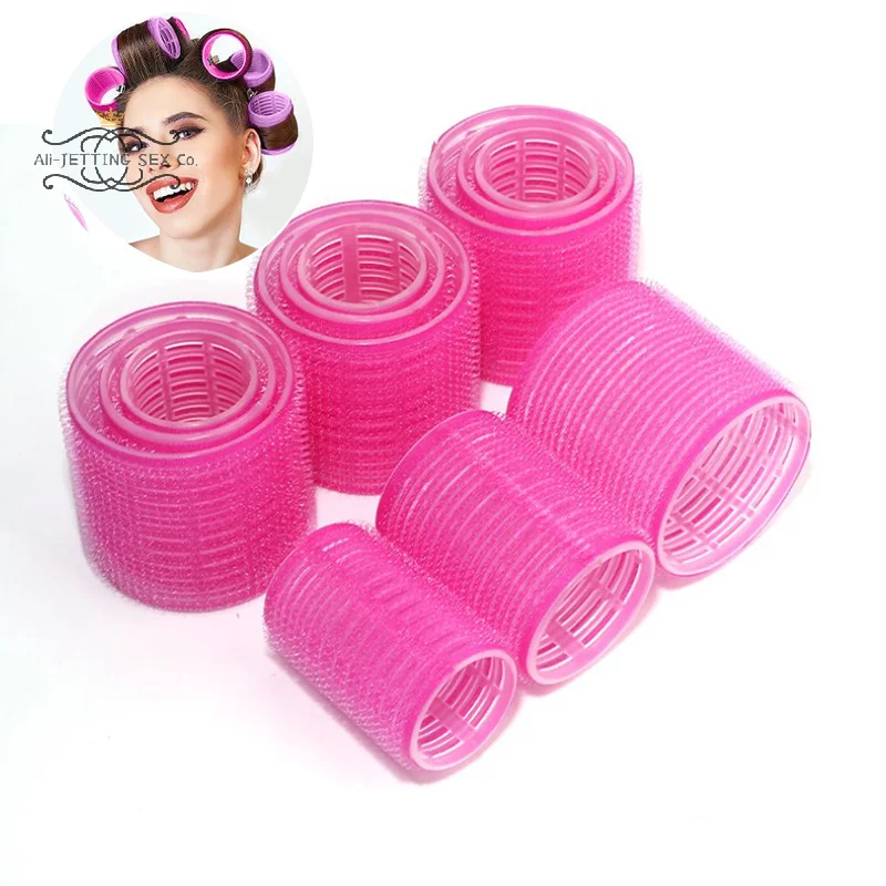 3Pcs Different Sizes Self Grip Hair Rollers Cling Hair Curlers Rollers No Heat Hairdressing Styling Tool