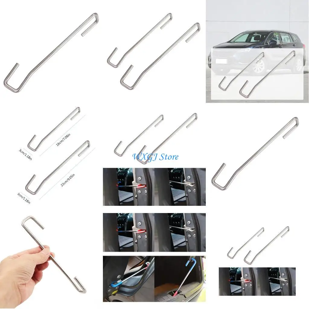 

37JE Auto Trunk Fixing Tools Door Lifting Lock Brace Body Film Wrapping Repair Hooks