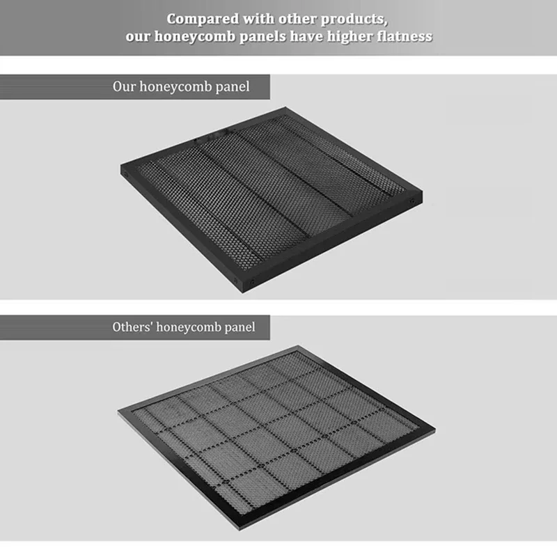 TTS 레이저 기계용 벌집 작업 테이블, 강철 패널 보드 플랫폼, 레이저 조각기, 깨끗한 절단 작업, 400x400mm