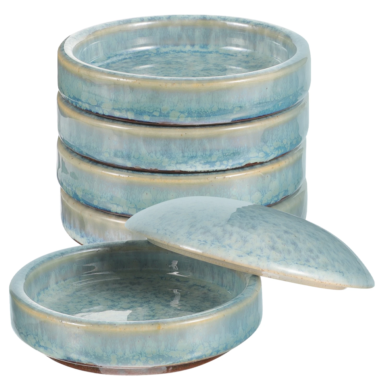 

1Set 5-Layer Ceramic Watercolor Palette Multi-Functional Paint Mixing Tray for Artists Beginners Kids DIY Acrylic Oil Painting